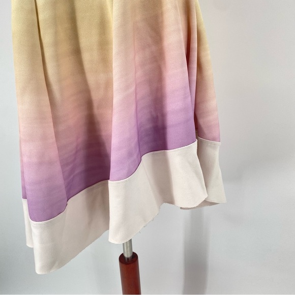 Esteban Cortazar Rainbow Scoop Neck A-Line Fit & Flare Dress 12 - Picture 3 of 9